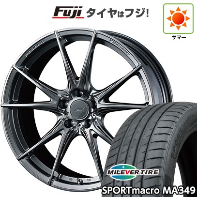 【新品国産車用5穴114.3】 夏タイヤ ホイール4本セット 235/35R19 ミレバー スポーツマクロ MA349（限定） WEDS ウェッズ F-ZERO FZ-2 8J 19インチ(送料無料)