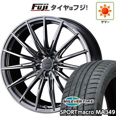 【新品国産車用5穴114.3】 夏タイヤ ホイール4本セット 235/35R19 ミレバー スポーツマクロ MA349（限定） WEDS ウェッズ F-ZERO FZ-4 8J 19インチ(送料無料)