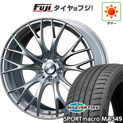 【新品国産車用5穴114.3】 夏タイヤ ホイール4本セット 245/35R20 ミレバー スポーツマクロ MA349（限定） WEDS ウェッズスポーツ SA-20R 8.5J 20インチ(送料無料)