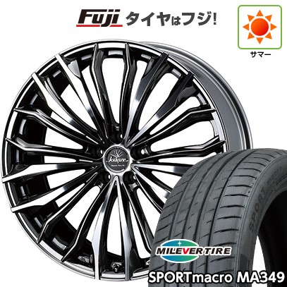 【新品国産車用5穴114.3】 夏タイヤ ホイール4本セット 245/35R20 ミレバー スポーツマクロ MA349(限定) WEDS ウェッズ クレンツェ フェルゼン 358EVO 8.5J 20インチ(送料無料)|フジコーポレーション