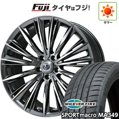 【新品国産車用5穴114.3】 夏タイヤ ホイール4本セット 215/35R19 ミレバー スポーツマクロ MA349（限定） RAYS レイズ ベルサス ストラテジーア ヴォウジェ 8J 19インチ(送料無料)