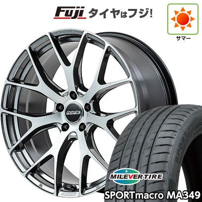 【新品国産車用5穴114.3】 夏タイヤ ホイール4本セット 255/35R20 ミレバー スポーツマクロ MA349（限定） RAYS レイズ ホムラ 2X7FT 8.5J 20インチ(送料無料)