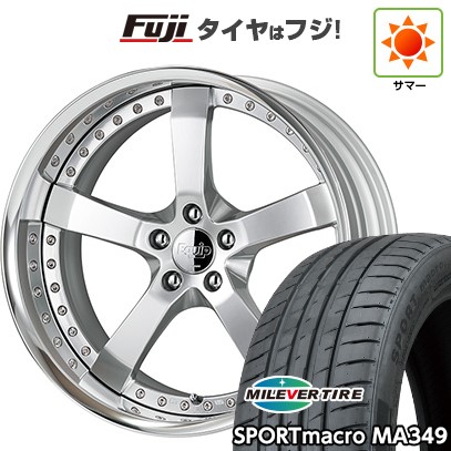 【新品国産車用5穴114.3】 夏タイヤ ホイール4本セット 255/35R20 ミレバー スポーツマクロ MA349（限定） WORK ワーク エクイップ E05 8.5J 20インチ(送料無料)
