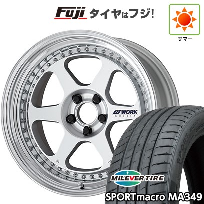 【新品国産車用5穴114.3】 夏タイヤ ホイール4本セット 235/55R18 ミレバー スポーツマクロ MA349(限定) WORK ワーク マイスター L1 3P 8J 18インチ(送料無料)|フジコーポレーション