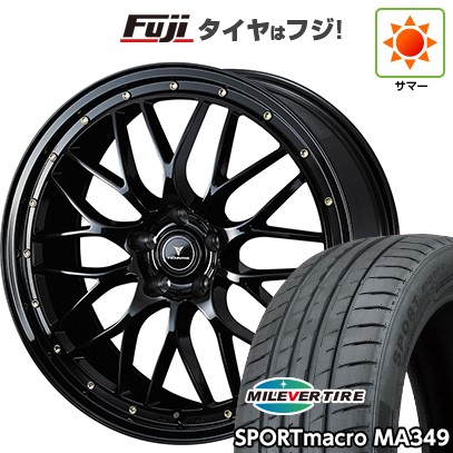 【新品国産車用5穴114.3】 夏タイヤ ホイール4本セット 255/35R20 ミレバー スポーツマクロ MA349(限定) WEDS ウェッズ ノヴァリス アセット M1 8.5J 20インチ(送料無料)|フジコーポレーション