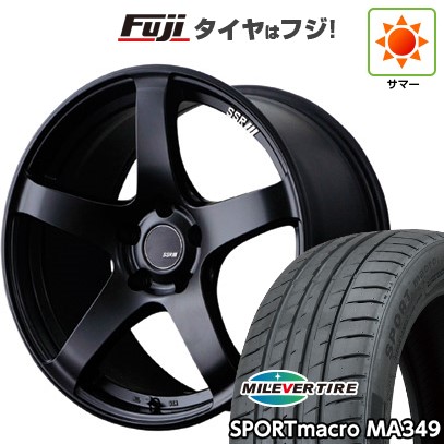 【新品国産車用5穴114.3】 夏タイヤ ホイール4本セット 215/55R17 ミレバー スポーツマクロ MA349（限定） SSR GT GTV01 7J 17インチ(送料無料)