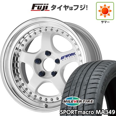 【新品】オーラ 夏タイヤ ホイール4本セット 205/50R17 ミレバー スポーツマクロ MA349(限定) WORK ワーク マイスター S1 3P 7J 17インチ(送料無料)|フジコーポレーション