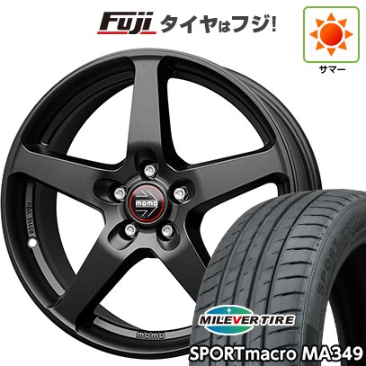 【新品国産車用5穴114.3】 夏タイヤ ホイール4本セット 215/50R17 ミレバー スポーツマクロ MA349(限定) モモ ファイブ 17インチ(送料無料)