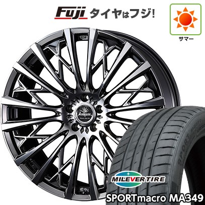 【新品国産車用5穴114.3】 夏タイヤ ホイール4本セット 245/35R20 ミレバー スポーツマクロ MA349（限定） WEDS ウェッズ クレンツェ シュリット 855EVO 8.5J 20インチ(送料無料)｜フジコーポレーション