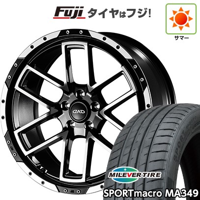 【新品国産車用5穴114.3】 夏タイヤ ホイール4本セット 255/35R20 ミレバー スポーツマクロ MA349（限定） ギャルソン ツェンレイン ヴォーグ 9J 20インチ(送料無料)