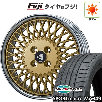 【新品国産車用4穴100】 夏タイヤ ホイール4本セット 195/45R16 ミレバー スポーツマクロ MA349（限定） ENKEI エンケイ Neo Classic メッシュ4 ネオ 6J 16インチ(送料無料)