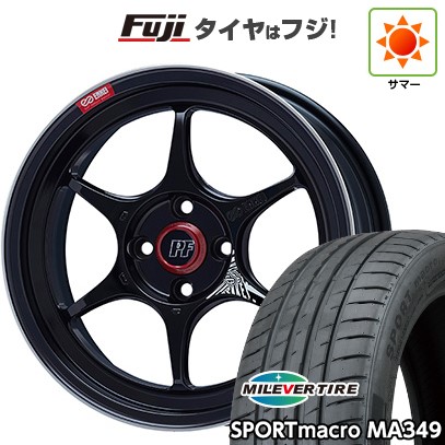 【新品国産車用5穴114.3】 夏タイヤ ホイール4本セット 235/55R18 ミレバー スポーツマクロ MA349(限定) ENKEI エンケイ PerformanceLine PF06 8J 18インチ(送料無料)|フジコーポレーション