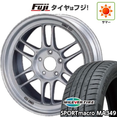 【新品国産車用5穴114.3】 夏タイヤ ホイール4本セット 215/55R17 ミレバー スポーツマクロ MA349(限定) ENKEI エンケイ Racing RP-F1 7J 17インチ(送料無料)|フジコーポレーション
