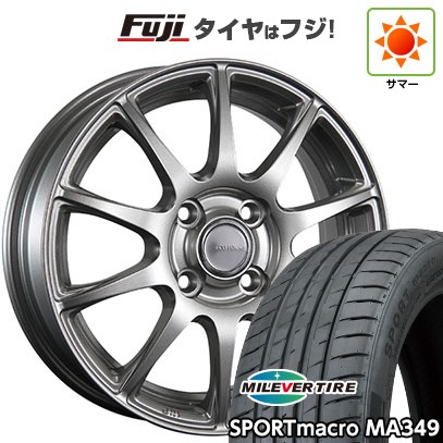 【新品】オーラ 夏タイヤ ホイール4本セット 205/50R17 ミレバー スポーツマクロ MA349（限定） ブリヂストン エコフォルム SE-23 6J 17インチ(送料無料)