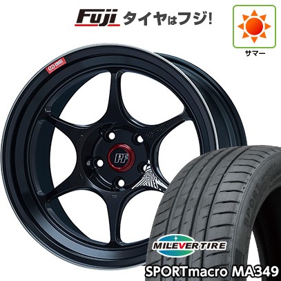 【新品国産車用5穴114.3】 夏タイヤ ホイール4本セット 225/35R19 ミレバー スポーツマクロ MA349（限定） ENKEI エンケイ PerformanceLine PF06 8J 19インチ(送料無料)