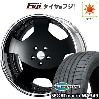【新品国産車用5穴114.3】 夏タイヤ ホイール4本セット 215/45R18 ミレバー スポーツマクロ MA349（限定） WORK ワーク ランベック LDZ 7.5J 18インチ(送料無料)
