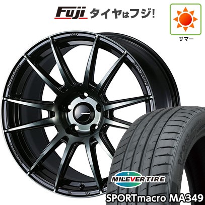 【新品国産車用5穴114.3】 夏タイヤ ホイール4本セット 215/50R17 ミレバー スポーツマクロ MA349(限定) WEDS ウェッズスポーツ SA-62R 17インチ(送料無料)|フジコーポレーション