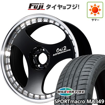 【新品国産車用5穴114.3】 夏タイヤ ホイール4本セット 255/35R20 ミレバー スポーツマクロ MA349（限定） ヨコハマ アドバンレーシング ONI2 プログレッシブ 9J 20インチ(送料無料)｜フジコーポレーション