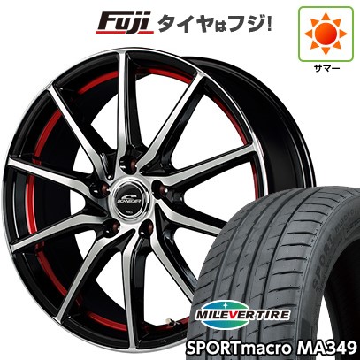 【新品国産車用5穴114.3】 夏タイヤ ホイール4本セット 215/50R17 ミレバー スポーツマクロ MA349（限定） MID WHEELS RX810 7J 17インチ(送料無料)