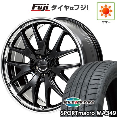 【新品国産車用5穴114.3】 夏タイヤ ホイール4本セット 215/55R17 ミレバー スポーツマクロ MA349（限定） MID WHEELS エグゼ7 7J 17インチ(送料無料)