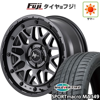 【新品国産車用5穴114.3】 夏タイヤ ホイール4本セット 235/55R18 ミレバー スポーツマクロ MA349（限定） MID WHEELS NITRO POWER M29 スティンガー 7J 18インチ(送料無料) 104,500円