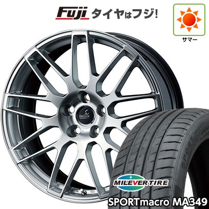 【新品国産車用5穴114.3】 夏タイヤ ホイール4本セット 245/45R19 ミレバー スポーツマクロ MA349（限定） WEDS ウェッズ デルモア LC.S レクサス・トヨタ車専用 8J 19インチ(送料無料)