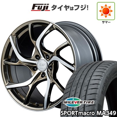 【新品国産車用5穴114.3】 夏タイヤ ホイール4本セット 225/45R19 ミレバー スポーツマクロ MA349（限定） RAYS レイズ VMF C-01 LIMITED EDITION 8J 19インチ(送料無料)