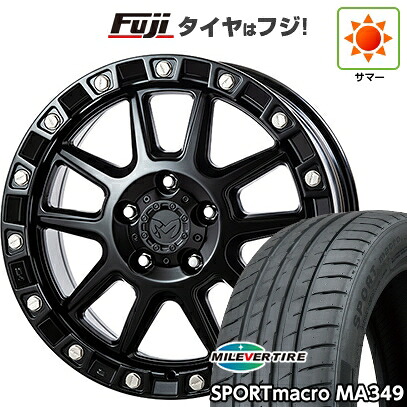 【新品国産車用5穴114.3】 夏タイヤ ホイール4本セット 235/55R18 ミレバー スポーツマクロ MA349（限定） トライスター MKW M205 JP Spec 8J 18インチ(送料無料)