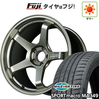 【新品国産車用5穴114.3】 夏タイヤ ホイール4本セット 235/35R19 ミレバー スポーツマクロ MA349（限定） ヨコハマ アドバンレーシング GT ビヨンド 8.5J 19インチ(送料無料)