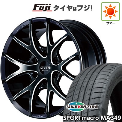 【新品】ハイエース200系 夏タイヤ ホイール4本セット 225/35R20 ミレバー スポーツマクロ MA349（限定） エムテクノ M.T.S.JAPAN SSL6 8.5J 20インチ(送料無料)