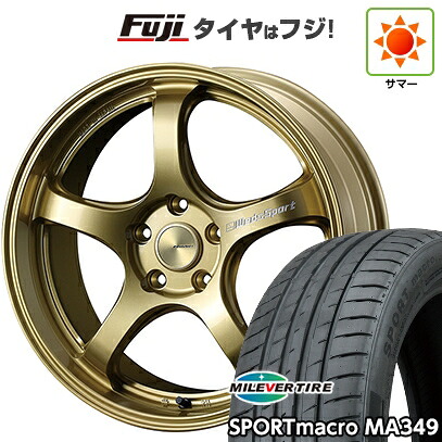 【新品国産車用5穴114.3】 夏タイヤ ホイール4本セット 215/45R18 ミレバー スポーツマクロ MA349（限定） WEDS ウェッズスポーツ RN-05M 7.5J 18インチ(送料無料)