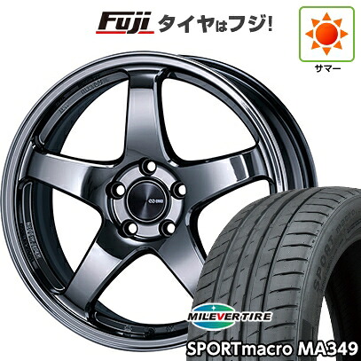 【新品国産車用5穴114.3】 夏タイヤ ホイール4本セット 235/55R18 ミレバー スポーツマクロ MA349（限定） ENKEI エンケイ PerformanceLine PF05 LIMITED EDITION 7.5J 18インチ(送料無料)｜フジコーポレーション