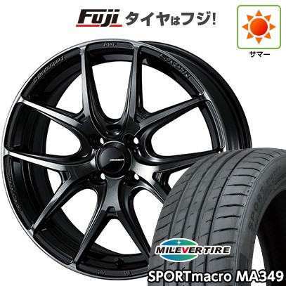 【新品】オーラ 夏タイヤ ホイール4本セット 205/50R17 ミレバー スポーツマクロ MA349(限定) WEDS ウェッズスポーツ SA-01R 6.5J 17インチ(送料無料)|フジコーポレーション