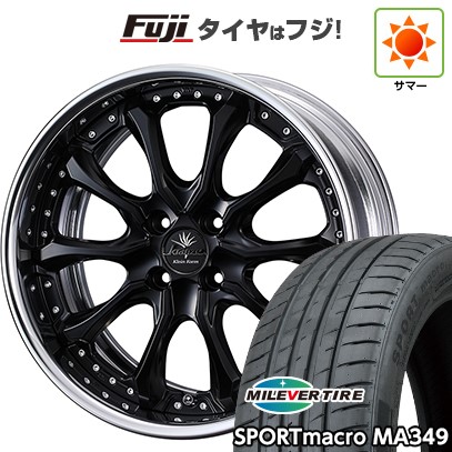 【新品国産車用4穴100】 夏タイヤ ホイール4本セット 205/45R17 ミレバー スポーツマクロ MA349（限定） WEDS ウェッズ クレンツェ ヴェルサム クラインフォルム 7J 17インチ(送料無料)