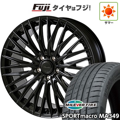 【新品国産車用5穴114.3】 夏タイヤ ホイール4本セット 255/35R20 ミレバー スポーツマクロ MA349（限定） モンツァ ワーウィック クライヴァー 8.5J 20インチ(送料無料)