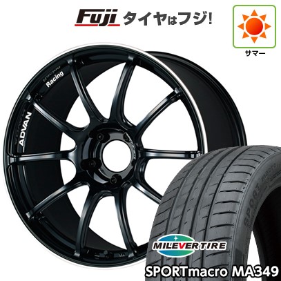 【新品国産車用5穴100】 夏タイヤ ホイール4本セット 205/50R17 ミレバー スポーツマクロ MA349（限定） ヨコハマ アドバンレーシング RZII 7.5J 17インチ(送料無料)