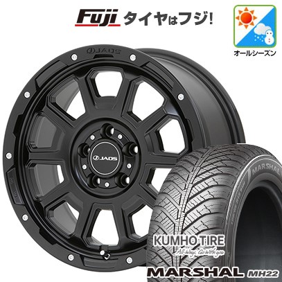 【新品国産車用5穴114.3】 オールシーズンタイヤ ホイール4本セット 235/55R18 クムホ マーシャル MH22 オールシーズン(限定) ジャオス アダマスBL5 7.5J 18インチ(送料無料)｜フジコーポレーション