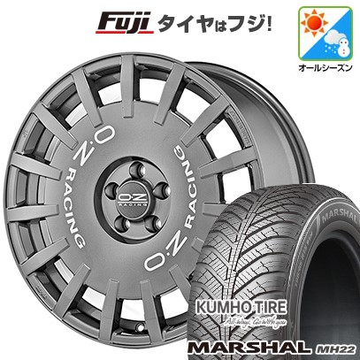 【新品国産車用4穴100】 オールシーズンタイヤ ホイール4本セット 195/55R16 91 V XL クムホ マーシャル MH22 オールシーズン(限定) OZ ラリーレーシング 6.5J 16インチ(送料無料)