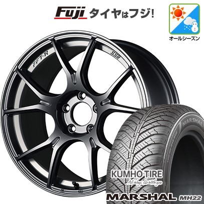 【新品国産車用5穴114.3】 オールシーズンタイヤ ホイール4本セット 215/50R17 クムホ マーシャル MH22 オールシーズン(限定) SSR GT GTX02 7J 17インチ(送料無料)