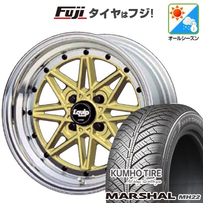 【新品 軽自動車】ハスラー デリカミニ(4WD) オールシーズンタイヤ ホイール4本セット 165/60R15 クムホ マーシャル MH22 オールシーズン(限定) WORK ワーク エクイップ 03 5J 15インチ(送料無料)