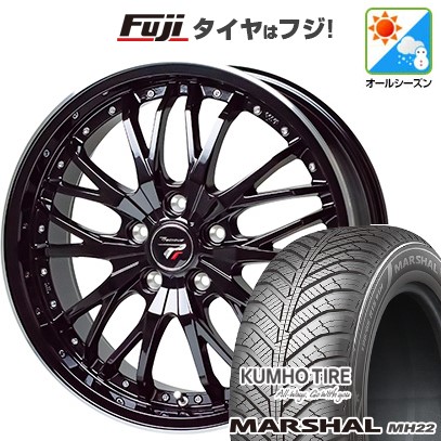 【新品国産車用5穴114.3】 オールシーズンタイヤ ホイール4本セット 215/60R17 クムホ マーシャル MH22 オールシーズン(限定) ホットスタッフ プレシャス HM-3 7J 17インチ(送料無料)