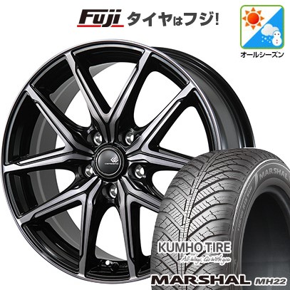 【新品】シエンタ 2015-22 オールシーズンタイヤ ホイール4本セット 185/60R15 クムホ マーシャル MH22 オールシーズン(限定) トピー セレブロ FT05 6J 15インチ(送料無料)|フジコーポレーション
