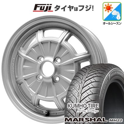 【新品 軽自動車】ハスラー デリカミニ(4WD) オールシーズンタイヤ ホイール4本セット 165/60R15 クムホ マーシャル MH22 オールシーズン(限定) ダムド カンタービレ 5J 15インチ(送料無料)