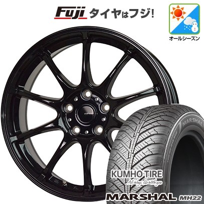 【新品】シエンタ 2015-22 オールシーズンタイヤ ホイール4本セット 185/60R15 クムホ マーシャル MH22 オールシーズン(限定) ホットスタッフ ジースピード G-07 6J 15インチ(送料無料)|フジコーポレーション