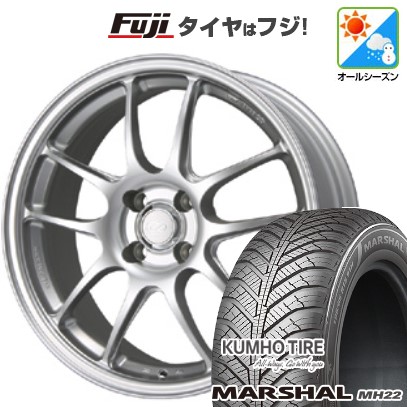 【新品国産車用5穴100】 オールシーズンタイヤ ホイール4本セット 205/50R17 93 W XL クムホ マーシャル MH22 オールシーズン(限定) ENKEI エンケイ PF01 17インチ(送料無料)