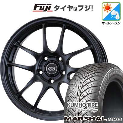 【新品国産車用5穴100】 オールシーズンタイヤ ホイール4本セット 205/50R17 93 W XL クムホ マーシャル MH22 オールシーズン(限定) ENKEI エンケイ PF01 17インチ(送料無料)