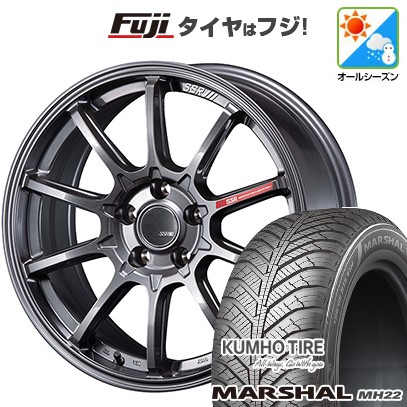 【新品国産車用5穴114.3】 オールシーズンタイヤ ホイール4本セット 205/55R17 クムホ マーシャル MH22 オールシーズン(限定) SSR GT GTV05 7J 17インチ(送料無料)｜フジコーポレーション 90,530円