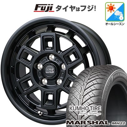 【新品国産車用5穴114.3】 オールシーズンタイヤ ホイール4本セット 215/60R17 クムホ マーシャル MH22 オールシーズン(限定) ホットスタッフ マッドクロス アイヴァー 7J 17インチ(送料無料)