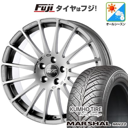 【新品国産車用5穴100】 オールシーズンタイヤ ホイール4本セット 205/50R17 93 W XL クムホ マーシャル MH22 オールシーズン(限定) OZ スーパーツーリズモ GT 17インチ(送料無料)|フジコーポレーション