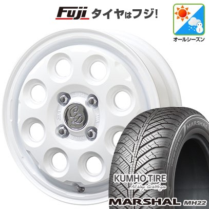 【新品 軽自動車】ハスラー デリカミニ(4WD) オールシーズンタイヤ ホイール4本セット 165/60R15 クムホ マーシャル MH22 オールシーズン(限定) 共豊 カワイイ デコル ネイチャー 4.5J 15インチ(送料無料)